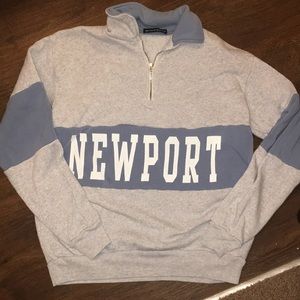 Brandy Melville half zip hoodie